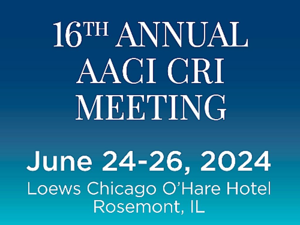 Register for the 16th Annual AACI CRI Meeting