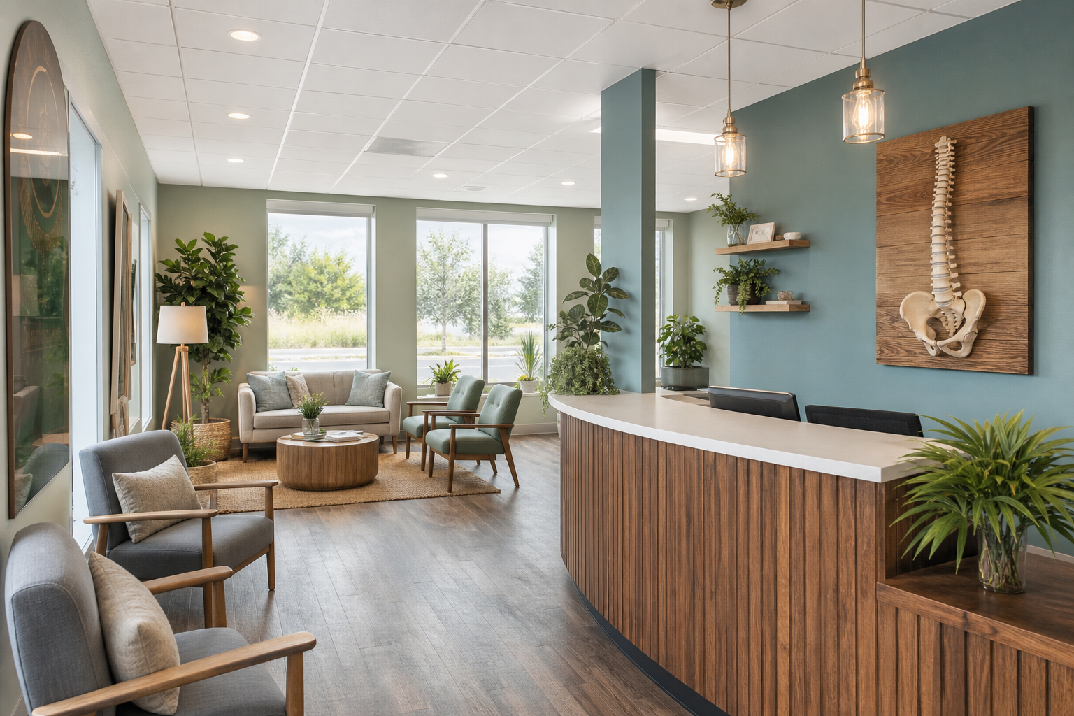 Chiropractor about clinic