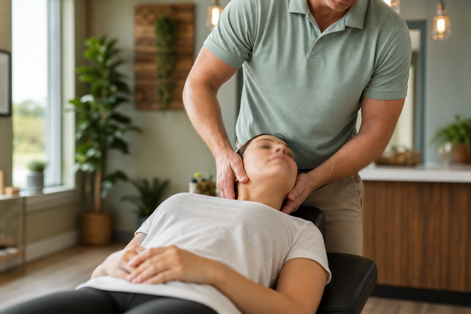 Chiropractor service neck pain