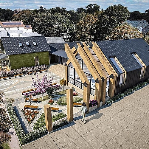 Education and Outreach Home Under Construction