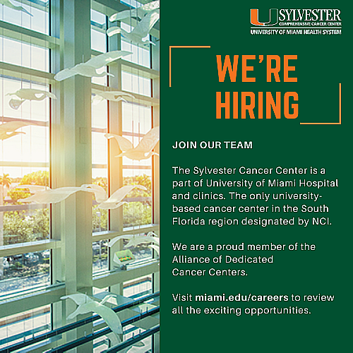 Sylvester Comprehensive Cancer Center Now Hiring for Multiple Positions