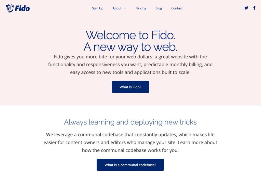 Welcome to Fido A new way to web Get Fido App