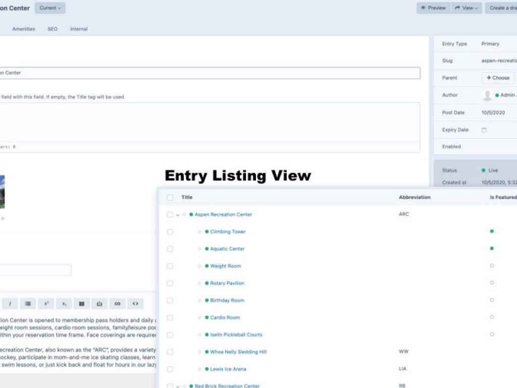Craft cm screenshot
