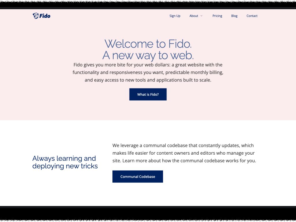 Welcome to Fido - a new way to web