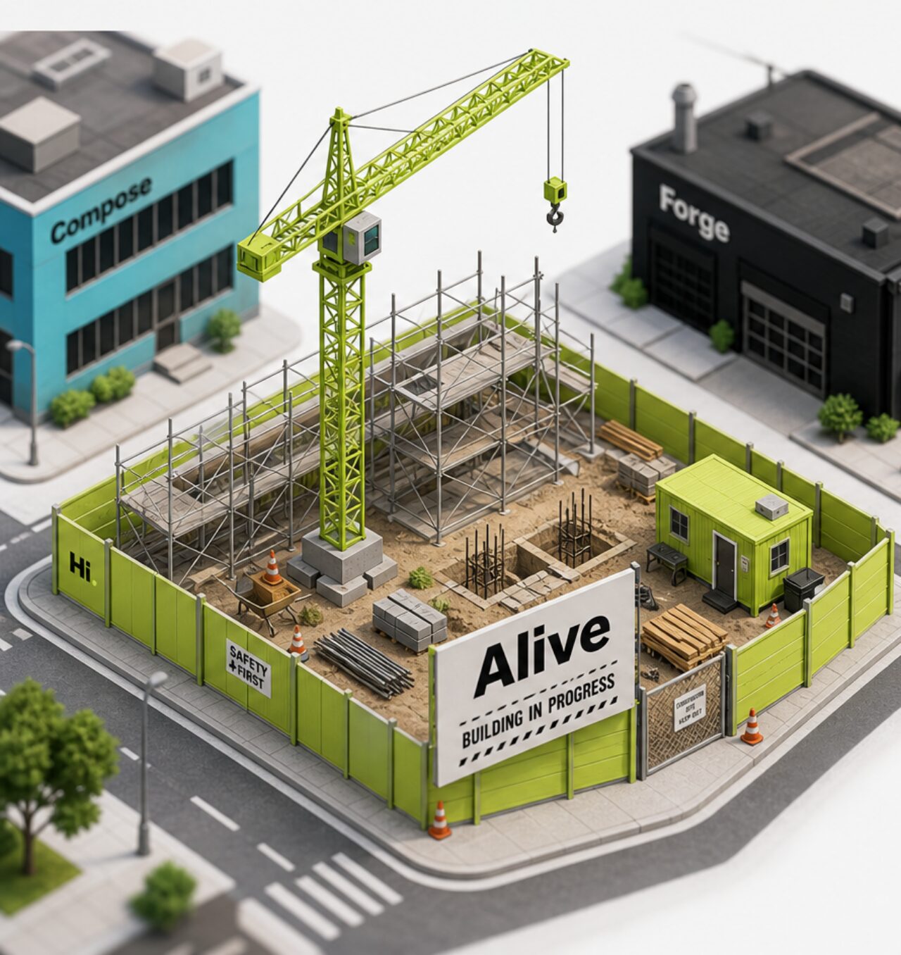 Commons — Alive building site