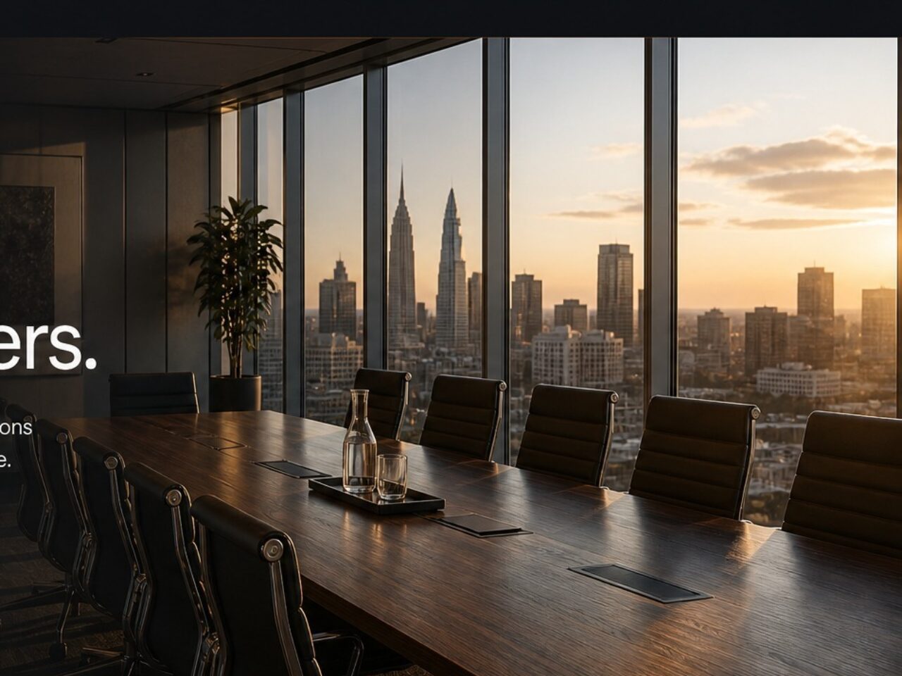Meridian home hero boardroom